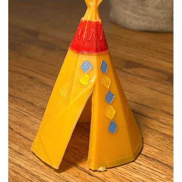 Vintage Chief Teepee & Totem, Cake Topper Decor Set Plastic 4 Piece - Picture 7 of 8